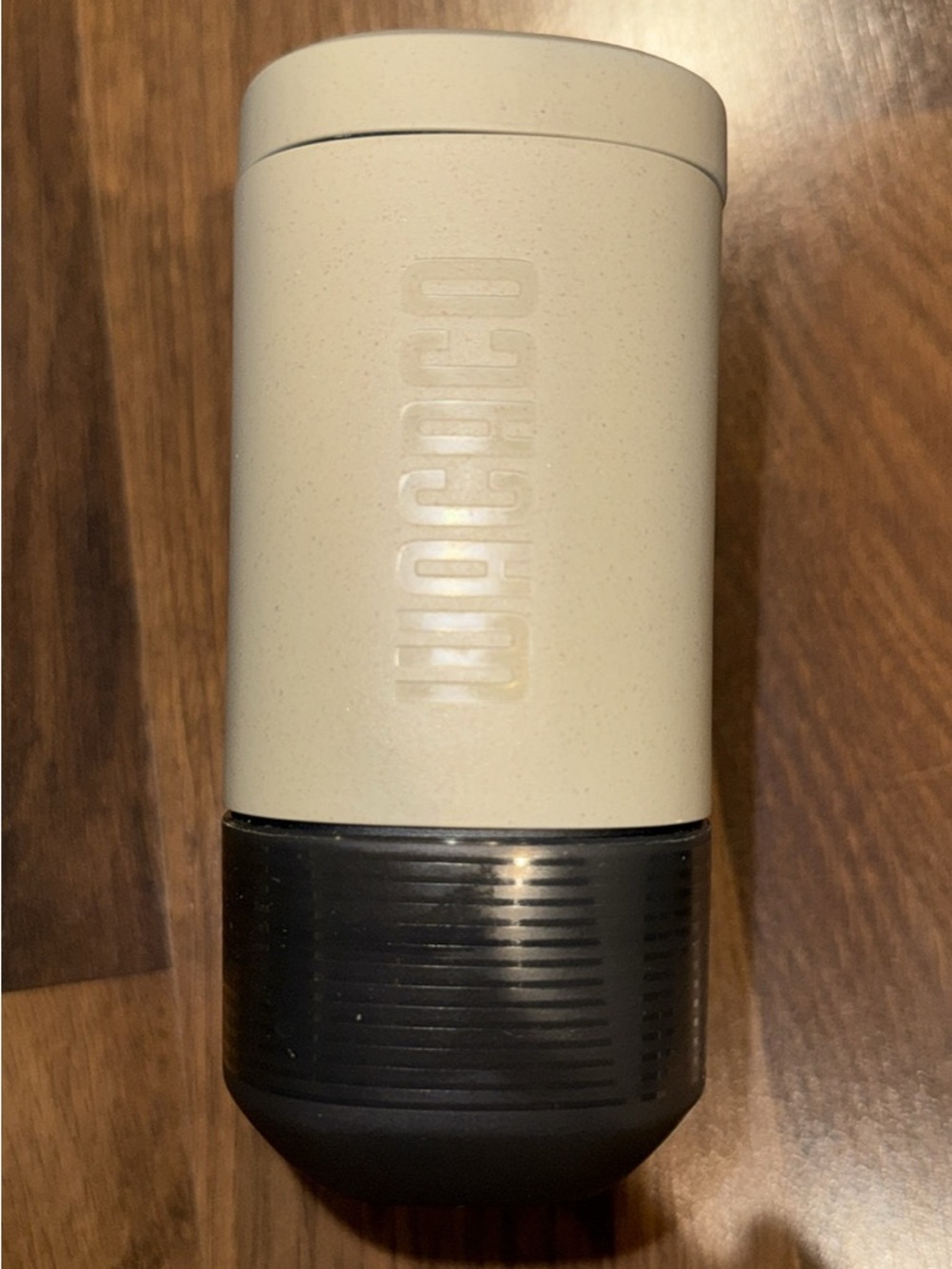Portable Espresso Maker in Beige with Black Accents - Picture 3 of 5